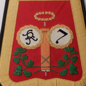 Sabretache de la 7ª Brigada de Hussares de la Revolución, Bordado a Mano en Tela de Lana - Product Image 3