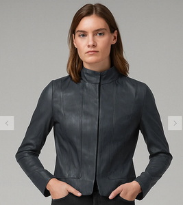 Chaqueta de Cuero para Mujer, Nueva Moda, Resistente al Viento, Chaqueta de Cuero para Hombre y Mujer, Estilos Personalizados, Chaqueta de Cuero Charlotte Burnt Multiple 2006 - Product Image 5