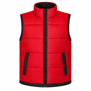 High Quality <b>Men</b> Winter <b>Vest</b> High Density Padded Quilted Sleeveless Outerwear Bodywarmer <b>Vest</b> Custom Two Tone <b>Men</b> Puffer <b>Vest</b> - Product Image 1