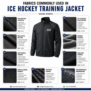 Veste d'entraînement de hockey sur glace imperméable à capuche en polaire interlock polyester 220 GSM de qualité supérieure, avec logo personnalisé et design à panneaux rouge et bleu marine - Product Image 3