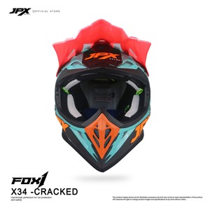 El casco JPX Fox1 Motif X 34 Supermoto Cross ofrece una protección superior y un estilo audaz para la mejor experiencia de motocross. - Product Image 1