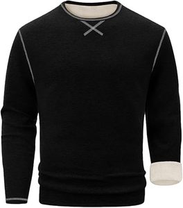 Chemise pour homme en laine mérinos avec bordure réfléchissante, respirante, détails haute visibilité, en flanelle, manches longues, pour le travail en extérieur, décontractée, hiver - Product Image 1