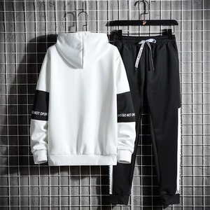 Chándales de invierno para hombre, alta calidad, logotipo personalizado, conjuntos teñidos lisos, tela polar disponible en fábrica, diseño OEM y ODM - Product Image 2