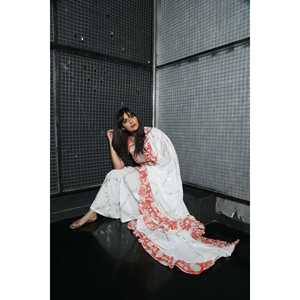 Conjunto de traje Big Buta con estampado floral naranja, talla XS - Product Image 2