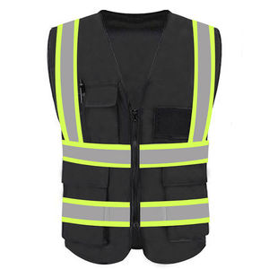 Gilet de sécurité 100% polyester haute visibilité, réfléchissant, pour travaux routiers, anti-plis, respirant, grandes tailles, hiver - Product Image 3