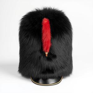 Sombrero Ceremonial de Piel de Oso Sintética, Gorra Negra Alta para Desfile, Estilo Real, Accesorio de Vestir, Uniforme Personalizado - Product Image 4