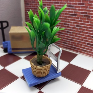 Muebles de casa de muñecas de plástico 3D en miniatura para modelo y juguete de escena de piso de rejilla DIY - Product Image 5