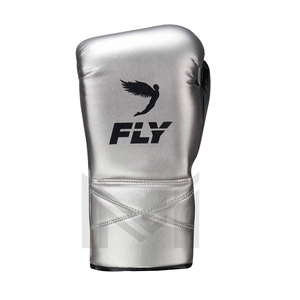 Gants de boxe Fly pour l'entraînement au combat, OEM ODM, nouveaux, confortables, professionnels, personnalisés, argentés, en vente - Product Image 2