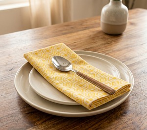 Servilletas de Algodón de Alta Calidad con Diseño de Flores Bordadas en Amarillo, 6 Piezas, Rectangulares, Hechas a Mano, Decoración de Mesa, Personalización Disponible - Product Image 5