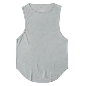 Breathable Eco-Friendly Quick Dry Spandex/Polyester Men's Running <b>Vest</b> Summer Workout Loose Fit - Product Image 5