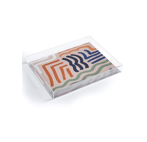 Plateau de rangement et de service en acrylique transparent, nouveau produit multifonctionnel personnalisé en promotion pour hôtels et cantines - Product Image 3