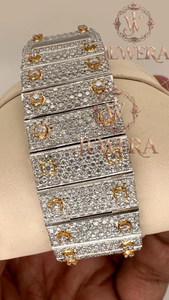Best Quality Mossinate Luxury Stainless Steel Gold and Silver Diamond <b>Watch</b> High End Timepiece with Water Resistant Features - Product Image 2