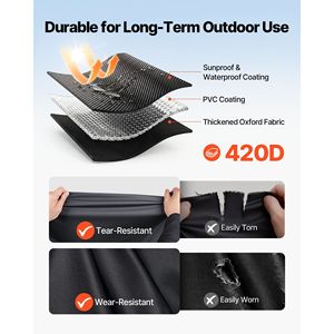 Copertura per Golf Cart 2+2 Posti, Completamente Chiusa e Visibile, in Tessuto Oxford 420D Impermeabile, Adatta alla Maggior Parte dei Modelli C - Product Image 6