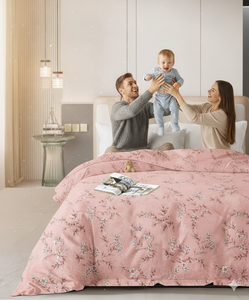 Parure de lit design en microfibre King Size – Drap plat, drap-housse, 2 taies d'oreiller – Polyester résistant à la décoloration et aux plis – Style moderne - Product Image 2