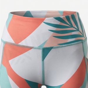 High Waisted Womens Yoga Pants Custom Sublimation Customized Color <b>Seamless</b> <b>Leggings</b> Elastic Solid Pattern Activewear - Product Image 4