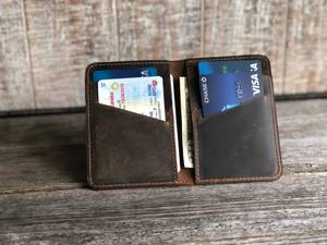 Custom Genuine Leather <b>Card</b> Holder Luxury RFID Credit <b>Card</b> <b>Case</b> Slim Minimalist Pocket <b>Business</b> Wallet LCH-0175 - Product Image 5