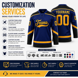 Maillot de hockey sur glace personnalisé OEM, sublimé, avec nom et numéro du joueur, uniforme d'équipe, séchage rapide, respirant, pour club, ligue, entraînement, vêtements de sport - Product Image 3