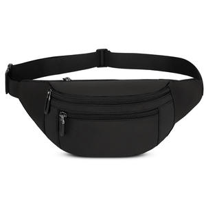Bagnex Sac banane de sport imperméable en nylon, ceinture de course unisexe légère et réglable avec fermeture éclair, sac en forme de coussin - Product Image 3