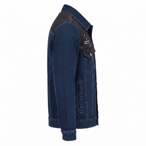 2026 <b>Men</b> Denim <b>Jacket</b> Washed Cotton Casual Button Closure Long Sleeves Fold Collar Functional <b>Utility</b> Spring Windproof - Product Image 6