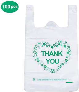 ถุงช้อปปิ้งธุรกิจเสื้อยืดบรรจุภัณฑ์พลาสติกใช้ในซูเปอร์มาร์เก็ตออกแบบได้ตามต้องการ - Product Image 5