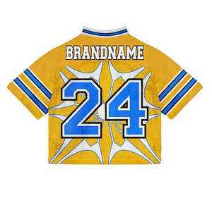 Unisex Rugby Style Mesh Jersey-Breathable Waterproof 100% <b>Polyester</b> <b>Shirt</b> with Custom Logo Positions-All Seasons Sport Apparel - Product Image 4