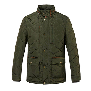 Nouvelle conception, tendance du moment, veste de terrain matelassée unie pour homme, la plus demandée, imperméable, avec logo frontal, vente en gros - Product Image 1