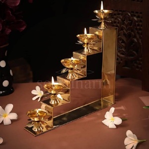 Lotus Design Handmade Wedding Decorative Candlesticks Stand Metal Gold Luxury Candle Holder for Home Decor Candle Vessel - Product Image 5