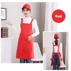 Delantales Lisos Personalizados al por Mayor con Logotipo para Hombre y Mujer, Delantales de Cocina, Restaurante, Pintura, Dibujo, Barbacoa - Product Image 2