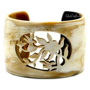 Luxury Buffalo Horn Cuff <b>Bracelet</b> Handmade Wide Bangle Fashion Jewelry Accessory For Women Gift Choice - Product Image 6