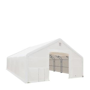Abri de stockage agricole 40FT X 40FT avec bâche en PVC robuste de 21 oz et portes traversantes TMG DT4041 - Product Image 6