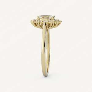Anillos de Compromiso Vintage con Corte Ovalado, Diamante Cultivado en Laboratorio, Halo, IGI, Oro Sólido de 14K y 18K, Joyería Nupcial Moderna y Clásica de Fábrica - Product Image 3