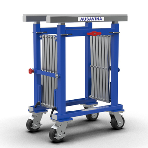 Soporte de Mesa Plegable de Acero Ausavina AQFT7923 con Cuatro Ruedas, Diseño Duradero y Desmontable - Product Image 2