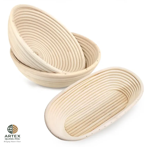 Premium Rattan Oval for Dough Rising <b>Basket</b> Eco-Friendly for Artisan <b>Bread</b> Making ARTEX QUANG PHU - Product Image 6