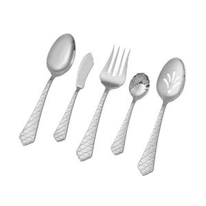 Elegante mango redondo Juego de cubiertos plateados Juego de utensilios de plata de acero inoxidable Juego de cubiertos de estilo occidental decorativo de lujo - Product Image 4