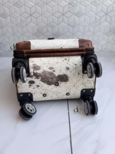 Bolsas de Viaje de Cuero Vacuno Auténtico, Multiusos, Hechas a Mano, Bolsa de Viaje con Ruedas Unisex, Tamaño Grande, Multiusos, Piel con Pelo, Maleta Hecha a Mano - Product Image 4