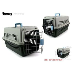 Cage de transport pour animaux Yommy 36x59x37cm en plastique pour chiens et chats - Product Image 1