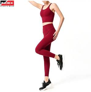 Ensemble de soutien-gorge et legging de sport pour femmes, vêtements de sport respirants pour la salle de sport, le yoga, l'entraînement et la course à pied - Product Image 1
