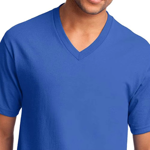Camiseta de Manga Corta para Hombre, Cuello en V, Color Sólido, Blanca, Ajustada, Personalizada, Venta al Por Mayor - Product Image 6