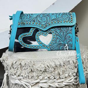 Bolso de Mano de Cuero Vacuno Repujado a Mano de Alta Calidad, Estilo Vintage, Elegante, Mini Bolso de Diseño para Mujer, Marca March Expo Western - Product Image 1