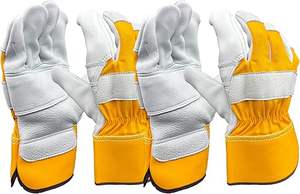 Gants élégants en cuir de vachette pour sports d'hiver et activités de plein air - Construction robuste et gants de travail mécanique - Product Image 2