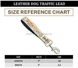 Nouveauté personnalisée, conception à carreaux, cuir usiné à la main, conception de luxe, laisse pour chien en cuir véritable laisse pour animaux de compagnie pour l'extérieur - Product Image 2