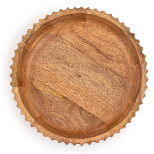 Cuenco con patas de madera de mango natural Ensaladera de fruta hecha a mano ecológica Gran capacidad Suministro al por mayor para vendedores en línea MOQ bajo - Product Image 2