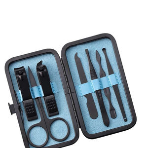 7 In 1 Stainless Steel <b>Nail</b> <b>Kit</b> Manicure Pedicure Tools Set With Clipper Scissors Cuticle Pusher For Adult - Product Image 5