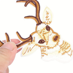 Quality Embroidery Patch <b>Iron</b> <b>On</b> Embroidered <b>Badge</b> Twill Fabric Applique Patches for Clothing Hats Bags Wholesale Heat Press - Product Image 3