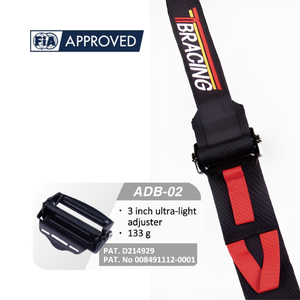 Ajustador de Arnés para Carreras Todoterreno UTV ADB 02, Cinturón de Seguridad Ultraligero de 3 Pulgadas, 133g, Fabricado en Taiwán, OEM, ODM, Suministro de Logotipo Personalizado - Product Image 1