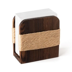 Porte-serviettes en bois de Sheesham sculpté à la main avec motif Jali |   Support à serviettes en bois indien en gros - Product Image 5