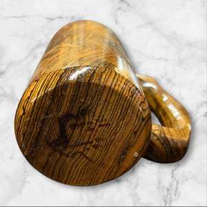 Taza de café/té de barril antiguo, taza de cerveza de madera natural, jarra decorativa marrón para el hogar, de la India, material de madera duradero - Product Image 6