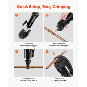 Utensili a pressione serie Compact da 3/8 pollici in acciaio temprato 52 HRC per applicazioni HVAC/R ad alta pressione - Product Image 5