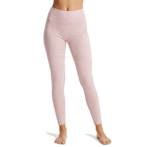Leggings de Yoga de Alta Calidad con Logotipo Personalizado, Cintura Elástica, Diseño Sólido, Transpirables, de Secado Rápido, Ecológicos y Ligeros - Product Image 4