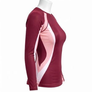 <b>Women</b> <b>Rash</b> <b>Guard</b> Crafted From Soft Stretch Textile Comfortable Athletic Silhouette Long Sleeve Construction Quick Dry - Product Image 4